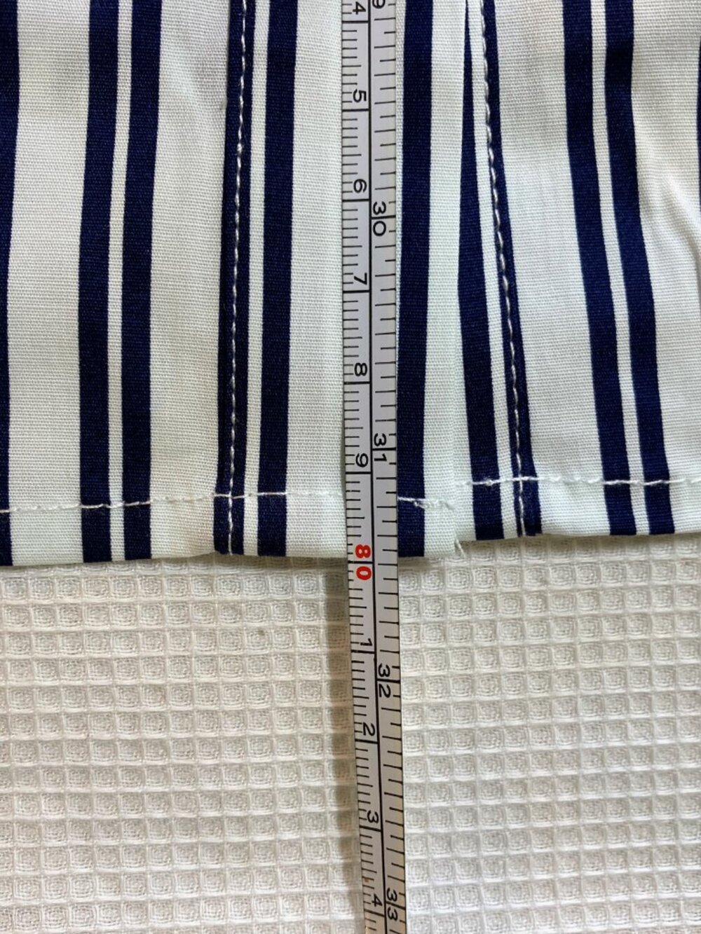 NWT Universal Standard button down white/navy, L (W 22-24) - Picture 7 of 9